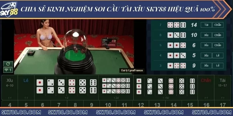 Chia sẻ kinh nghiệm soi cầu tài xỉu Sky88 hiệu quả 100%